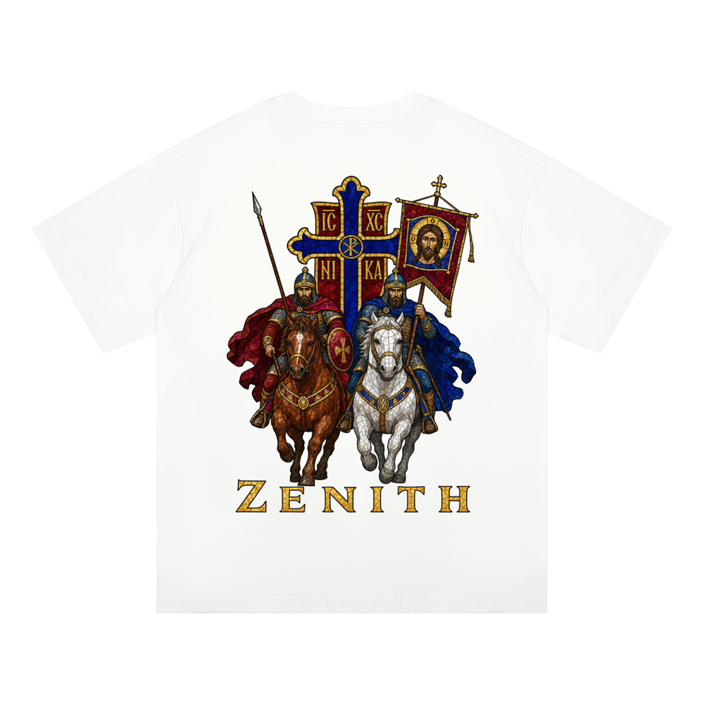 IC XC NIKA Cavalry Tee — White — oversized fit, back print