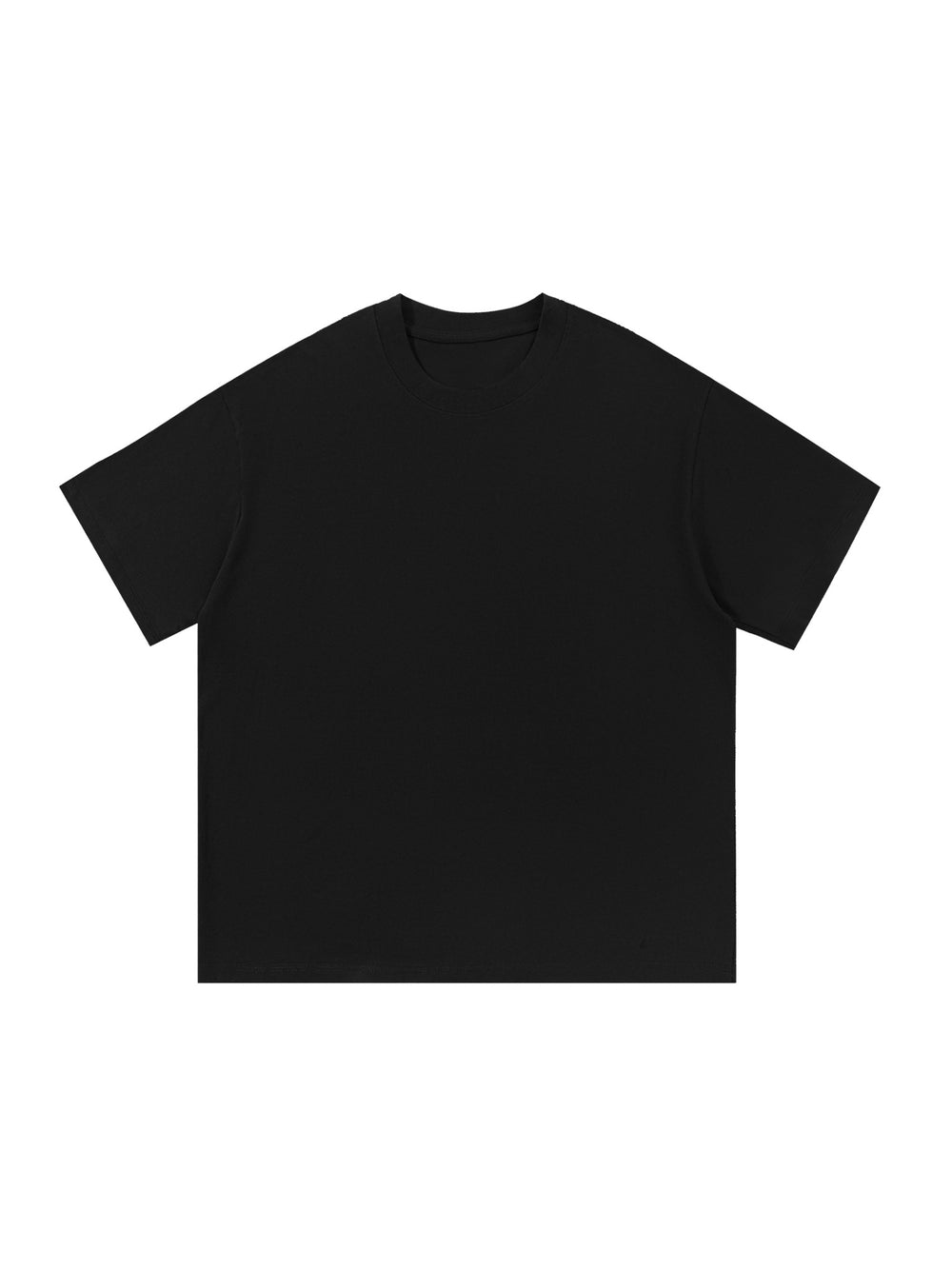Constantinople Tee — Black — chest side flat lay
