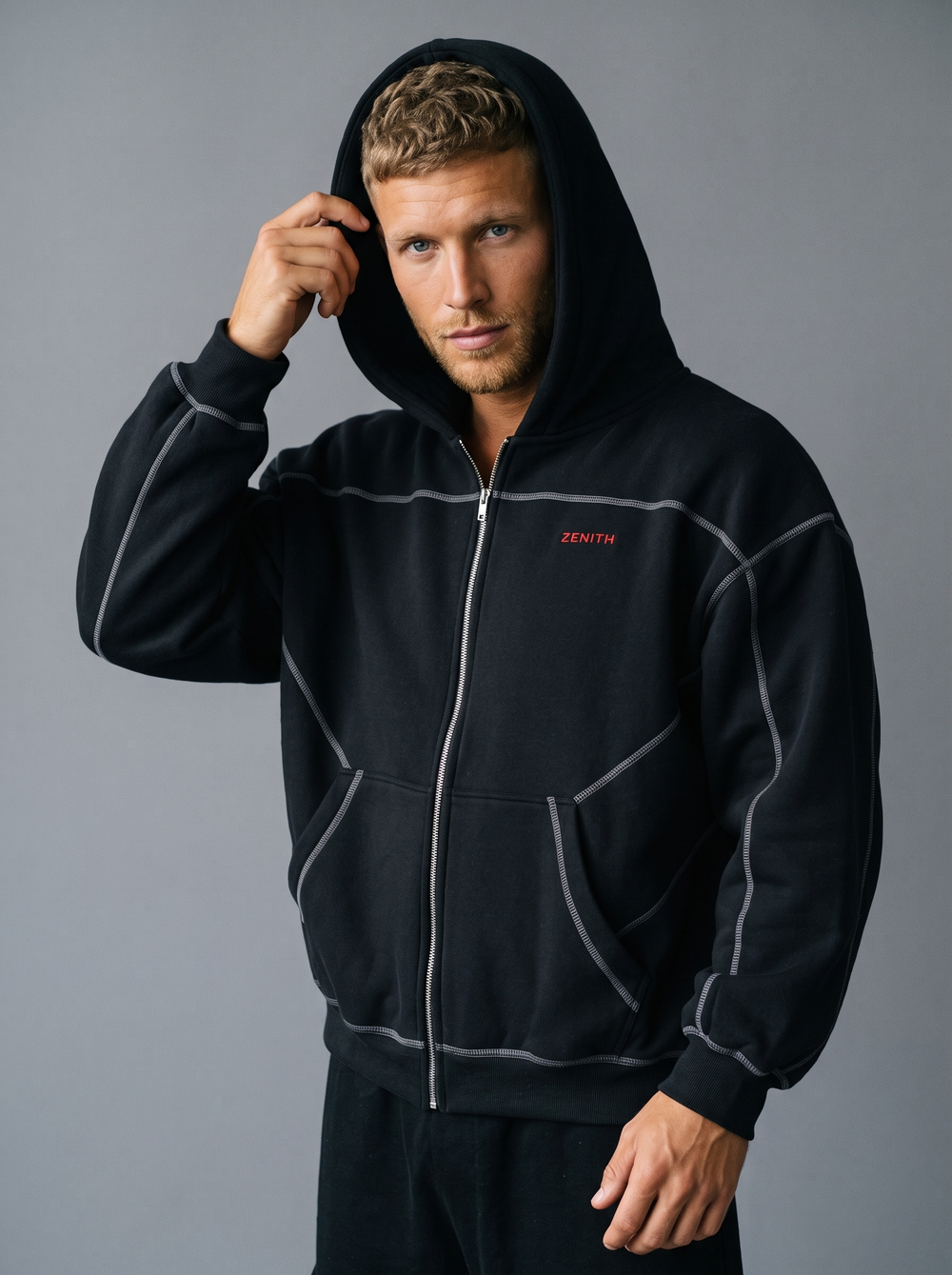 Onyx Black hood up